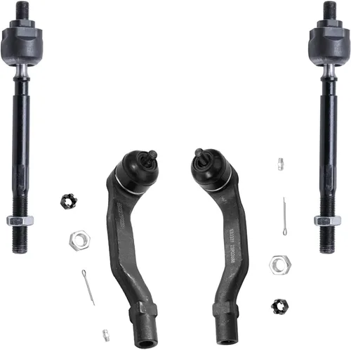 Miniatura 57 de Detroit Axle - 4 barras de acoplamiento delanteras para Kia Forte Koup 14-17, 14-18 Forte Forte5, 4 extremos de barra de acoplamiento exteriores e