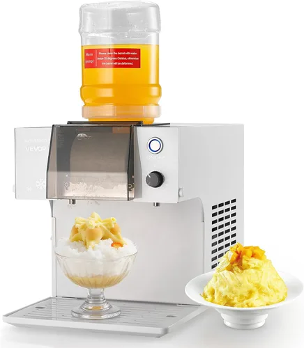 Miniatura 13 de VEVOR Máquina de hielo de copo de nieve, máquina de hielo de copo de nieve de 44 libras/24 horas, máquina de afeitar de hielo con hoja de acero
