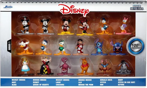 Miniatura 10 de Jada Toys Disney 1.65" 18-Pack Serie 1 - Figuras coleccionables de metal fundido a presión, juguetes para niños y adultos (33201)
