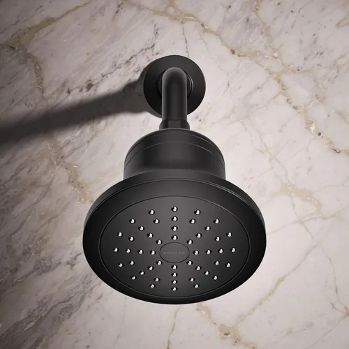 Miniatura 5 de Kohler 33631-G-BL Cinq™ Ducha redonda de función única con filtro, 1.75 gpm, negro mate