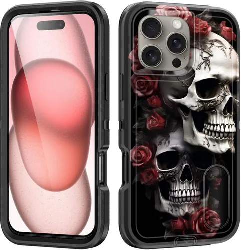 Miniatura 69 de Funda para iPhone Air con soporte integrado, a prueba de golpes, polvo y caídas, 3 capas, grado militar, funda protectora para iPhone Air de 6.5