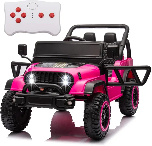 Miniatura 9 de POSTACK - Vehículo de juguete de 24 V con control remoto parental, 4x4, vehículo eléctrico con batería, 4WD, juguete UTV para niños para conducir 24