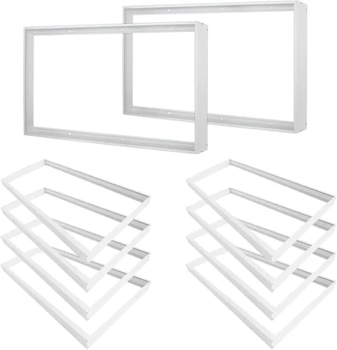 Miniatura 8 de Kit de montaje en superficie de 1 x 4 para panel plano LED, marco de techo de aluminio para 12 x 48 x 3.13 pulgadas, bueno para panel iluminado