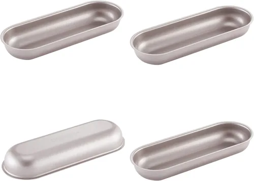 Miniatura 15 de CHEFMADE Juego de mini moldes para pudín, 3 pulgadas, 4 moldes antiadherentes para tarta de huevo, pan y pastel en forma de flor, utensilios