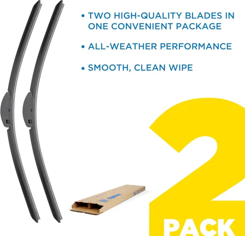 Miniatura 2 de Rain-X 810337 Total Clear Beam - Limpiaparabrisas de 20 pulgadas (x2) para todo tipo de clima, con escobilla de goma para limpieza suave