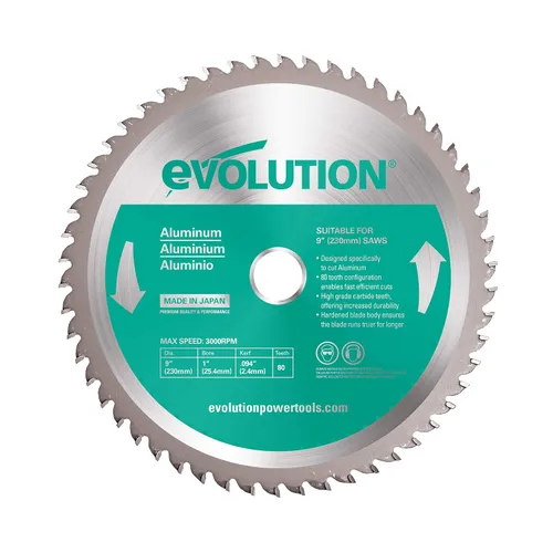 Miniatura 26 de Evolution 14BLADESS Cuchilla de acero inoxidable de 90 dientes de 14" Cuchilla de sierra TCT para Evolution S14CPS, S15CPS, S355MCS, S355CPSL