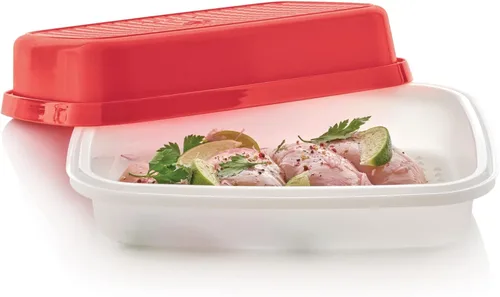 TUPPERWARE Brand Season-Serve - Contenedor de almacenamiento de alimentos y adobo con tapa, apto para lavavajillas y sin BPA, tamaño grande con