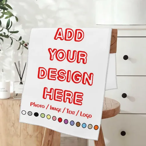 Miniatura 3 de HAOGEILI - Toallas de mano personalizadas con nombre y logotipo de imagen, alta absorción de agua, adecuadas para baño, tocador, viajes, camping