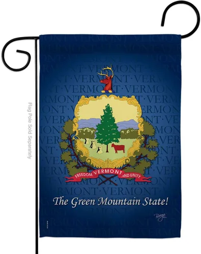Bandera de jardín de Estados Unidos de Vermont Regional, Estados Unidos, Territorios de Estados Unidos, República de país, área particular, pequeña,
