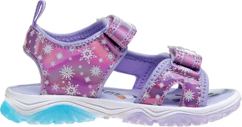 Miniatura 3 de Disney Zapatos para niñas - Minnie Mouse o Frozen - Sandalias deportivas con punta cerrada con luz (6T-12), AnnaElsa