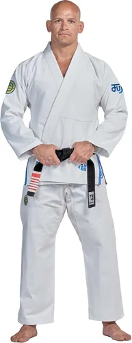 Miniatura 2 de FUJI Flow-Tech Jiu-Jitsu Gi uniforme ligero BJJ máxima transpirabilidad