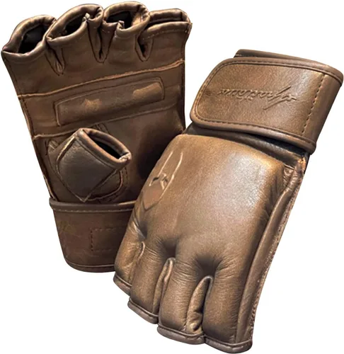 Miniatura 2 de Guantes MMA Grappling Sparring Maya Hide Guantes de boxeo de cuero Muay Thai Artes Marciales Entrenamiento Medio Dedo Guantes de Kickboxing