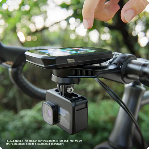 Miniatura 5 de TUSITA Montaje frontal empotrado compatible con Garmin Edge GPS Bike Computer, XOSS G/G+, adaptador de montaje de brida de fricción incluido