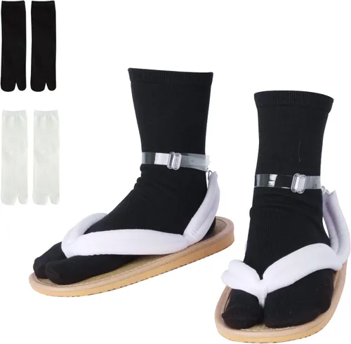 Miniatura 11 de Zapatos de zuecos unisex de anime para cosplay, accesorio de cosplay japonés Oshitari