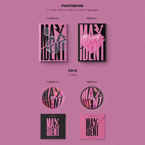 Miniatura 3 de STRAY KIDS - Mini álbum MAXIDENT HEART Ver. Photobook R + papel de letras + tarjetas de fotos + mini póster + calcomanía facial + 1 marco