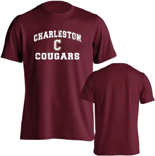 Miniatura 78 de Sport Your Gear NCAA Camiseta de manga corta retro con licencia oficial de aspecto desgastado para el día del juego, camiseta de espíritu deportivo
