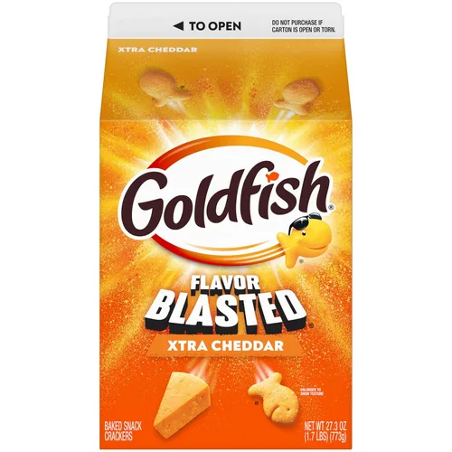 Miniatura 17 de Goldfish Galletas de queso cheddar, horneadas con grano entero, caja de 27.3 onzas