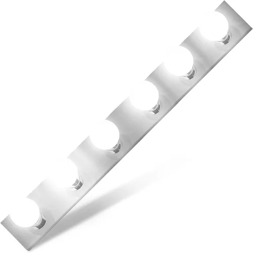 Miniatura 9 de Lighting Five Light Vanity Strip - Lámpara de espejo estilo Hollywood con placas cromadas, accesorios de grado de salón para dormitorio, baño