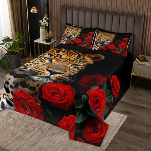 Miniatura 9 de Colcha de vaqueras occidentales para niños, tamaño individual, con estampado de piel de vaca rosa, decoración de habitación de niños y adultos