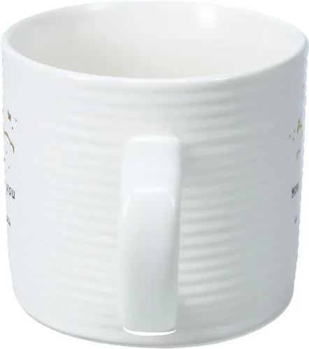 Miniatura 2 de Taza de café con texto en inglés "Mom I Love You To The Moon And Back", de 10 onzas, color blanco y dorado