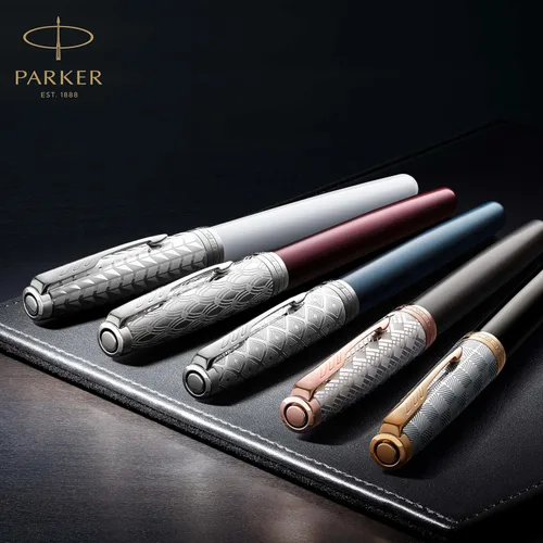 Miniatura 7 de PARKER Sonnet 1931523 - Bolígrafo de punta fina, laca negra mate con borde de paladio, tinta negra de punta fina (1931523), negro mate y cromo