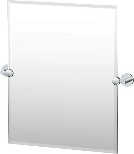Miniatura 15 de Gatco 4719MXSM Bleu Espejo rectangular sin marco, 24 H, negro mate/montado en la pared, espejo rectangular biselado inclinable para baño