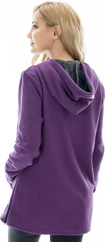 Miniatura 70 de Bearsland - Sudadera de lactancia y maternidad para mujer, con bolsillos y capucha