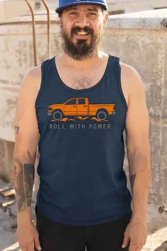 Miniatura 133 de Tee Hunt Camisetas gráficas y camisetas sin mangas para hombre Roll with Power Pickup Truck