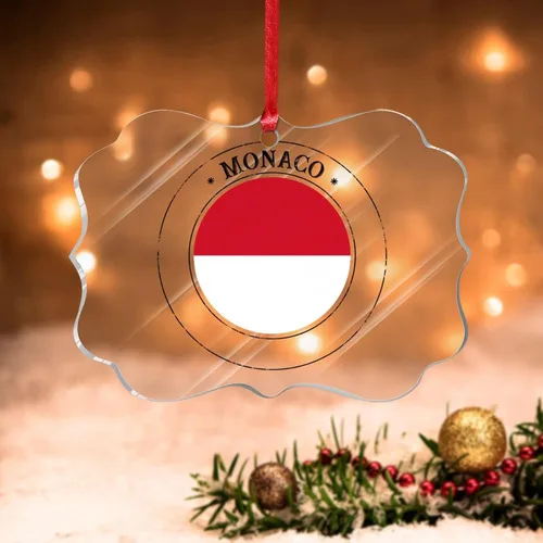 Miniatura 15 de Adornos de Navidad de Malasia, bandera de Malasia, adornos acrílicos, colgante para árbol de Navidad, bandera nacional, recuerdo del país