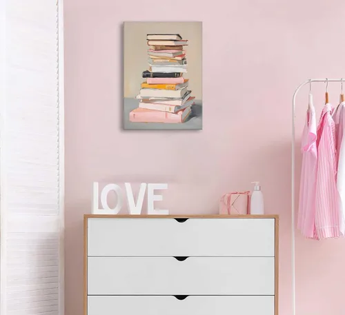 Miniatura 5 de Libros de arte de pared, pinturas estéticas, amantes de la lectura, decoración de pared, carteles educativos inspiradores, impresiones