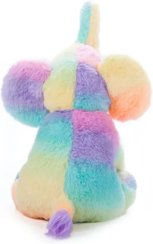 Miniatura 5 de The Petting Zoo Peluche de elefante, animales del zoológico Ombrez, juguete de peluche de elefante arcoíris de 12 pulgadas