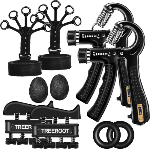 10PCS Grip Strength Trainer Kits, Hand Gripper Strengthener, Forearm Strengthener, Forearm Exerciser, Finger Grip Strengthener, Wrist Strengthener,