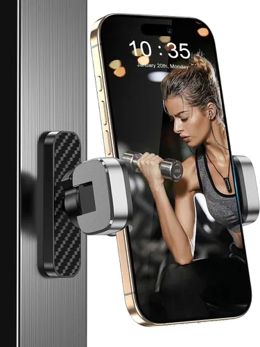 Miniatura 9 de Soporte magnético para teléfono de gimnasio: soporte magnético ajustable de 360 grados, accesorios de gimnasio para hombres y mujeres, compatible