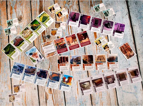 Miniatura 3 de IELLO: Ancient Knowledge Heritage - Expansión del juego de cartas de estrategia, juego de mesa de construcción de Tableau, nuevas cartas y efectos