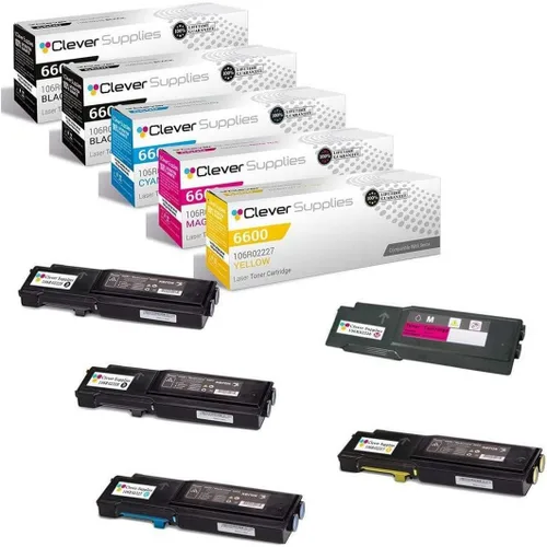 Miniatura 55 de CS compatible Xerox Phaser 6510/WorkCentre 6515 (106r03480) 2 cartuchos de tóner negro para Phaser 6510, WorkCentre 6515 2 negro
