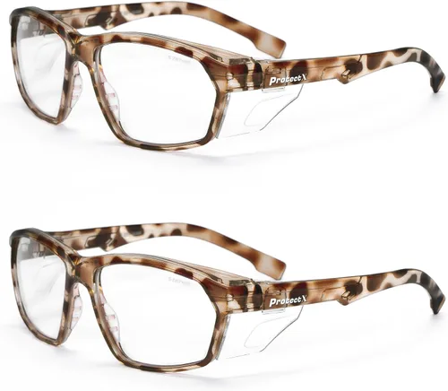 Miniatura 54 de ProtectX Lentes de lectura elegantes para mujeres y hombres, antivaho y antiarañazos, protección UV, gafas de seguridad antiimpactos