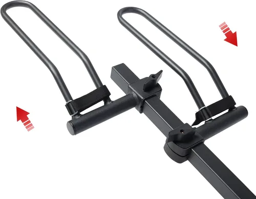 Miniatura 7 de Rockland - Portabicicletas para 2 bicicletas de neumáticos anchos 2.5", apto para vehículos con enganche receptor 1.25 y 2", soporta 80 libras