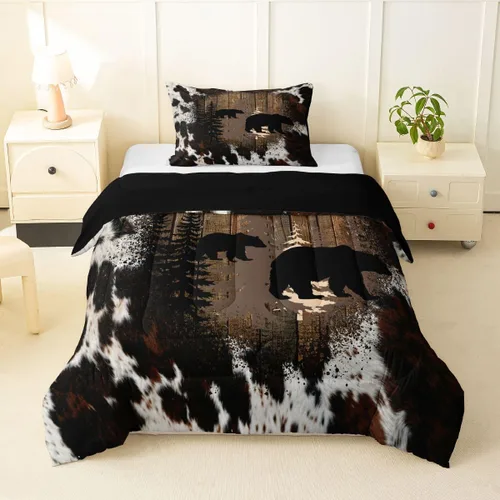 Miniatura 19 de Erosebridal Juego de ropa de cama con diseño de mariposas de dibujos animados, decoración de habitación de niñas, animales salvajes, mariposas rosas