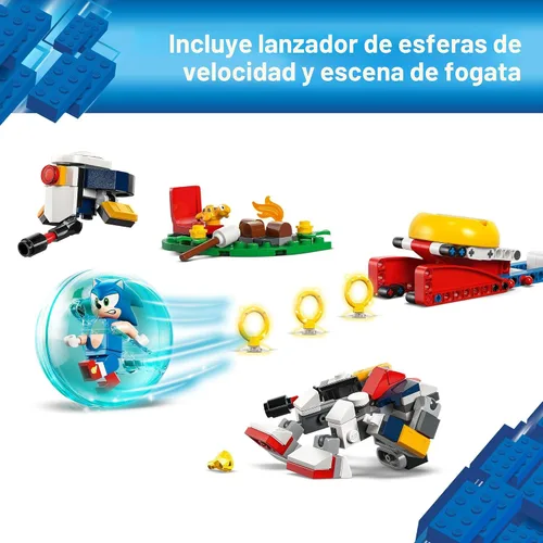 Miniatura 3 de LEGO Sonic the Hedgehog: Enfrentamiento en la fogata de Sonic, juguete de colección para niños y fanáticos de videojuegos, divertido juego