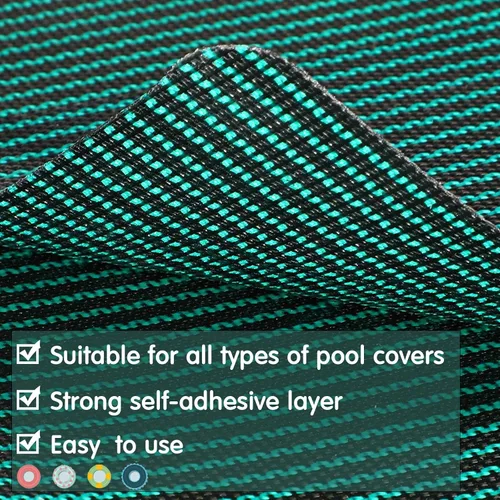 Miniatura 5 de Honoson Kit de parche para cubierta de seguridad para piscina, kit de reparación de cubierta de seguridad para piscina, parche autoadhesivo de malla