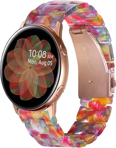 Miniatura 9 de Miimall Correa de resina para Samsung Galaxy Watch 7/6/5/4 1.575 in 1.732 in, 0.787 in de ancho, correa ligera y elegante para Galaxy Watch FE 1.575