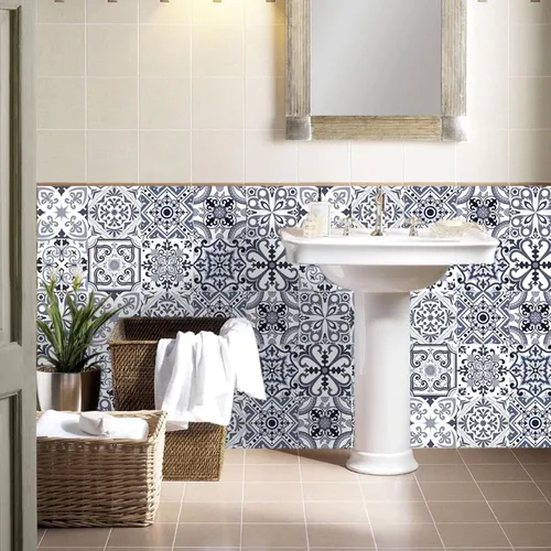 Miniatura 7 de 10 pegatinas decorativas autoadhesivas para azulejos, impermeables, para dormitorio, baño, escalera, decoración del hogar