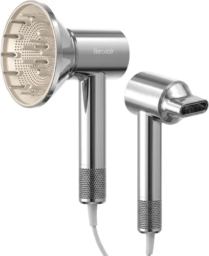 Miniatura 10 de Secador de pelo de alta velocidad con difusor, 110,000 rpm, motor sin escobillas, secador iónico para secado rápido, iones negativos de 656.2 ft