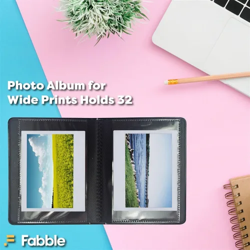 Miniatura 6 de Polaroid B&W Film para I-Type (8 exposiciones), paquete con álbum de fotos para Polaroid i-Type y Fujifilm Wide Prints - Capacidad para 28 imágenes