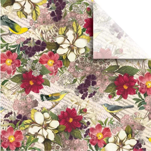 Miniatura 7 de Jillson Roberts - 24 hojas de papel tissú con estampado de primera calidad Flores fantásticas