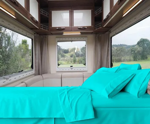 Miniatura 19 de RV-Sheets - Juego de sábanas estrechas de 29.9 x 78.3 in, 600 hilos, 100% egipcias, autocaravanas, caravanas, caravanas, barcos, suaves, de lujo