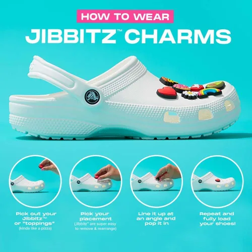 Miniatura 4 de Crocs Jibbitz Shoe Charms Cute Lisa Frank Multi Pack
