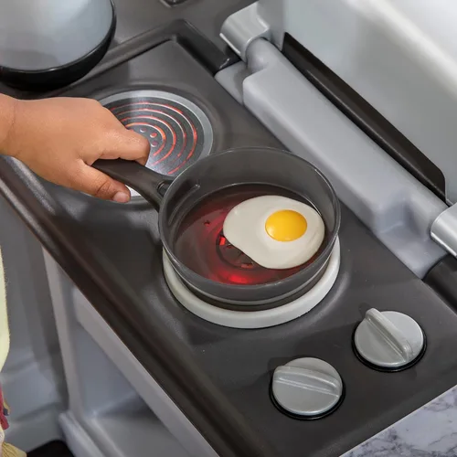 Miniatura 7 de Step2 Grand Walk-in - Juego de cocina y parrilla para niños, cocineta para interiores y exteriores, juego interactivo con luces y sonidos, plástico