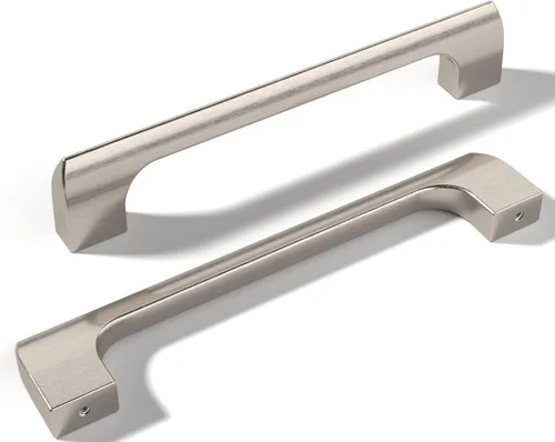 Miniatura 19 de Paquete de 10 manijas de metal de pistola con agujero central de 1-1/4 pulgadas Perillas de metal sólido para gabinetes de baño y decoración