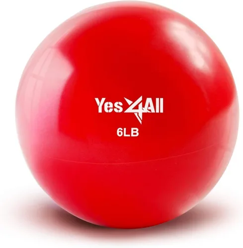 Miniatura 32 de Yes4All - Bolas de tonificación con peso para ejercicio, bolas medicinales suaves para ejercicio, pilates, yoga, equilibrio, flexibilidad, 2-10 C.